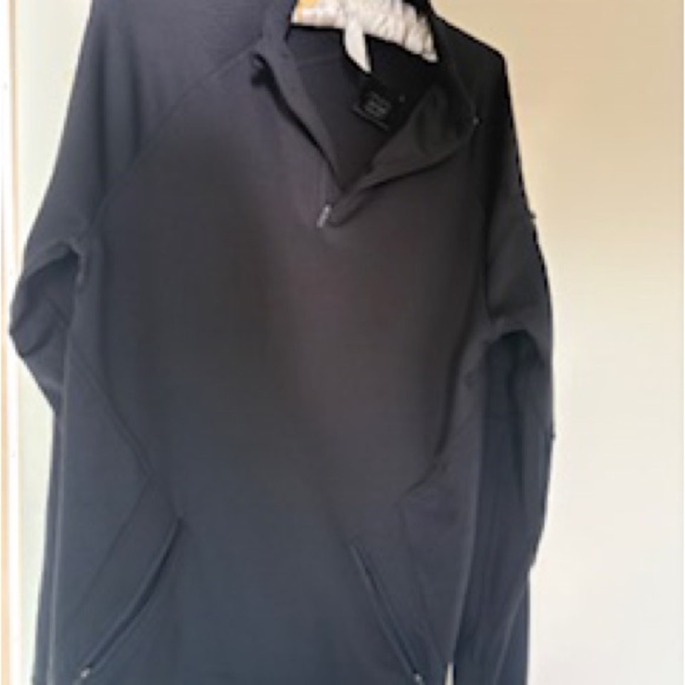 Hylete Men's Black Half-Zip Pullover Hoodie sz small